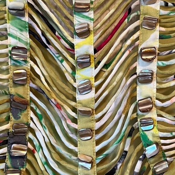 Anthropologie Leifsdottir Shell Silk Butterfly Wing Dress - Picture 11 of 15